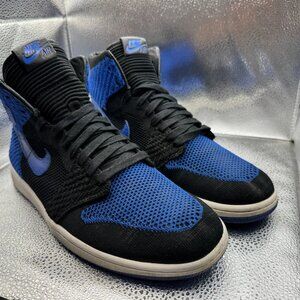 Size 10.5 Nike Air Jordan Retro 1 High Royal Blue Black Mens Sneakers 919704-006